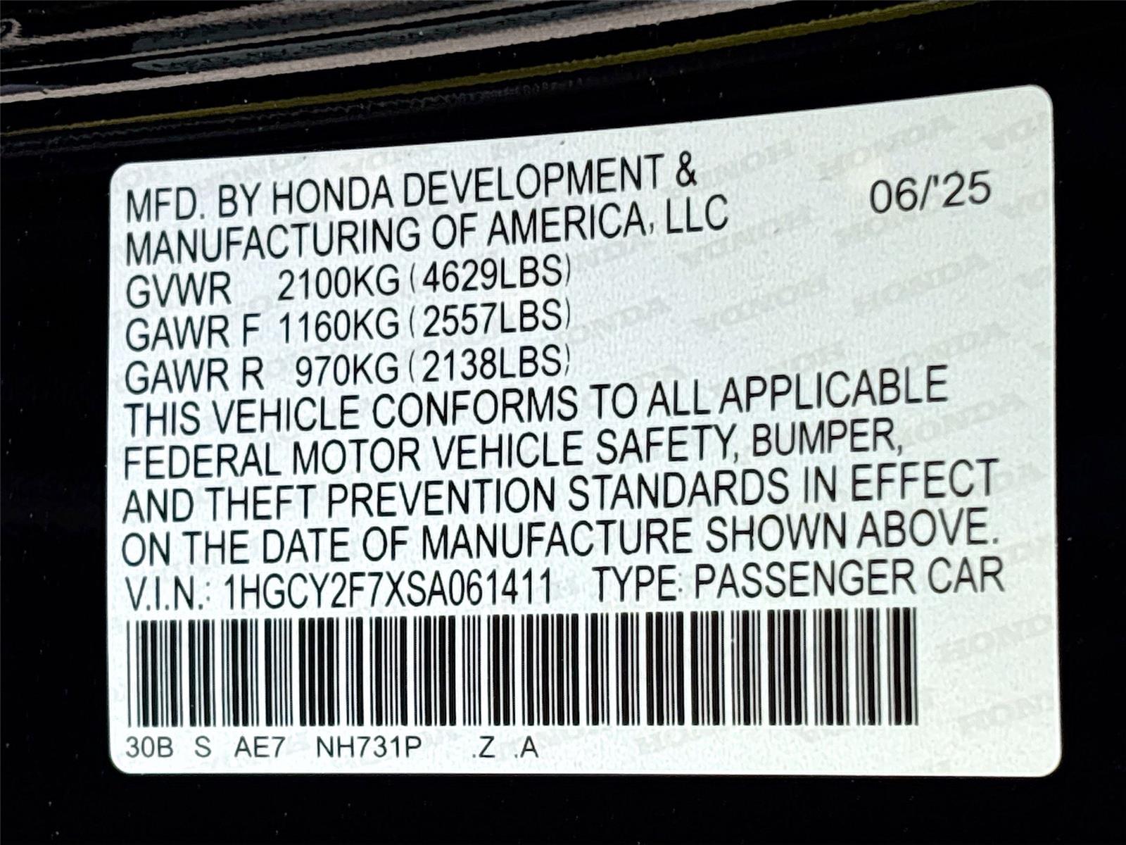 2025 Honda Accord Hybrid Sport-L