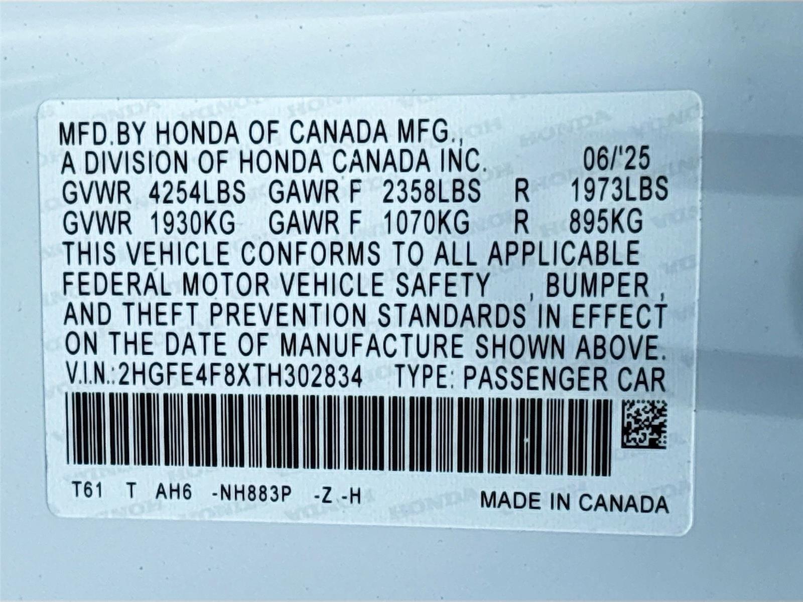 2026 Honda Civic Sedan Hybrid Sport