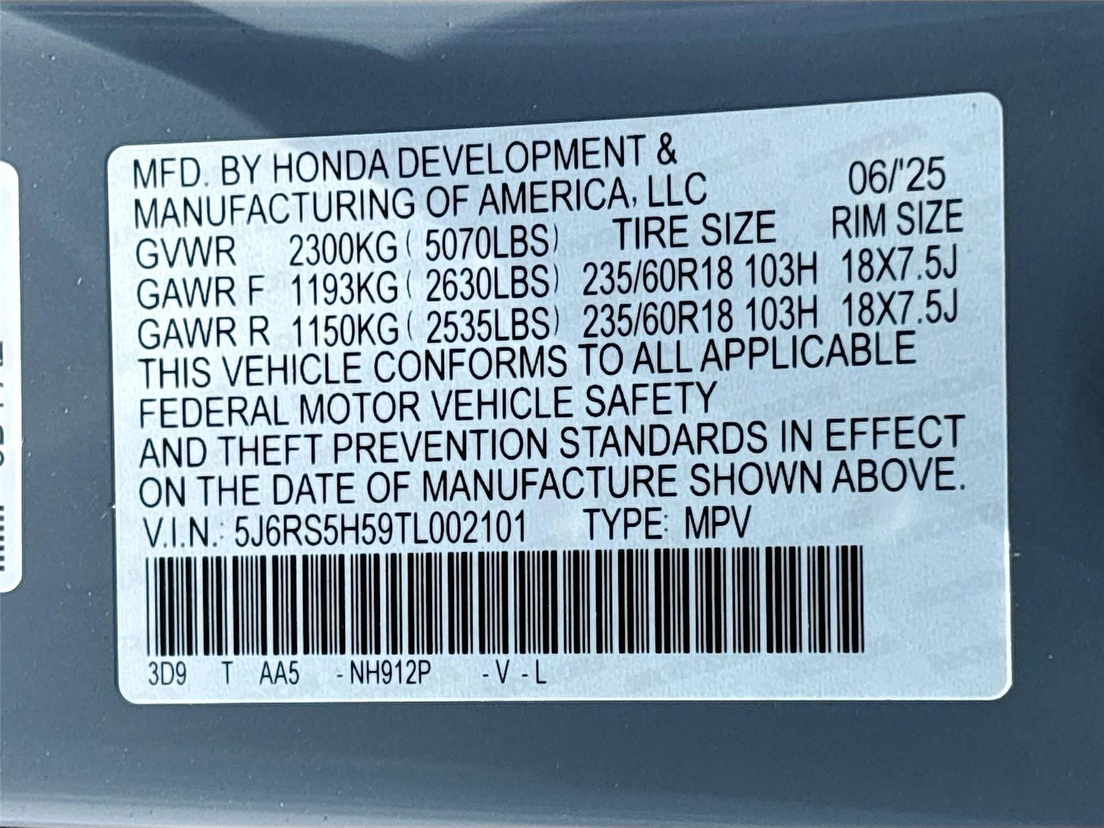 2026 Honda CR-V Hybrid Sport