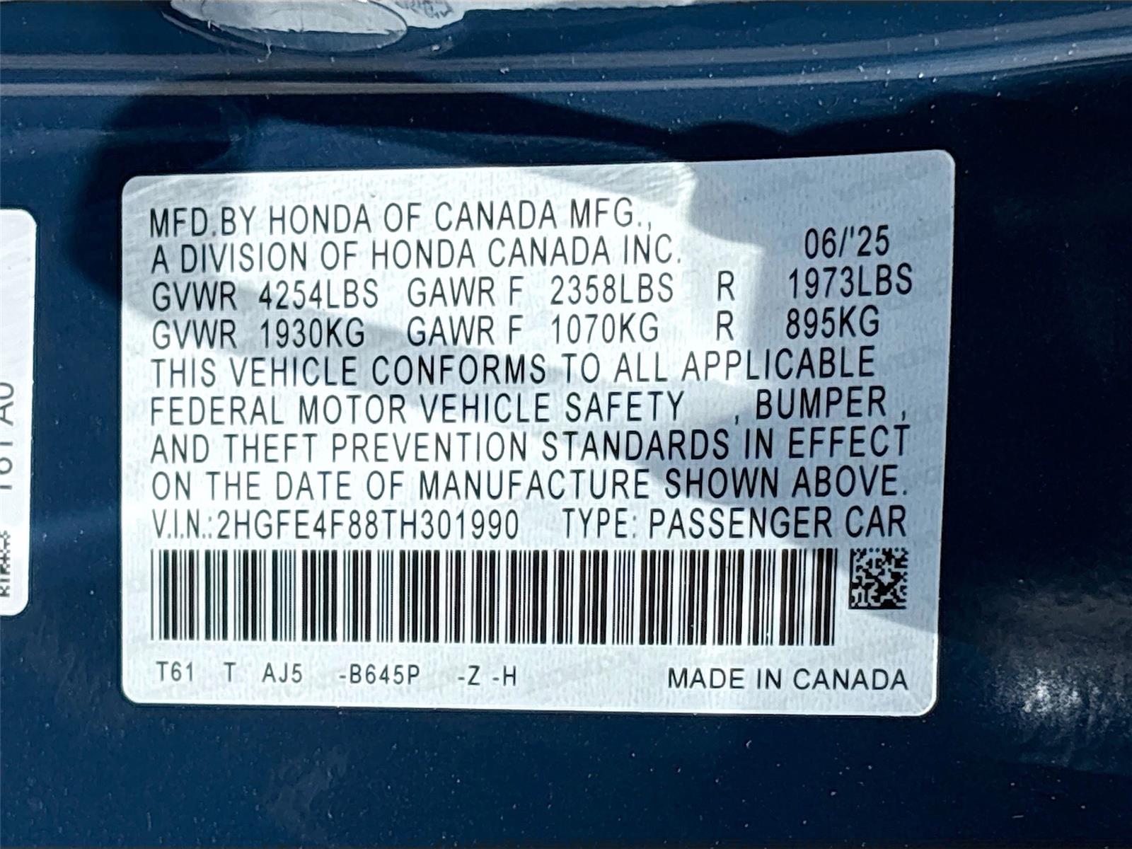 2026 Honda Civic Sedan Hybrid Sport Touring