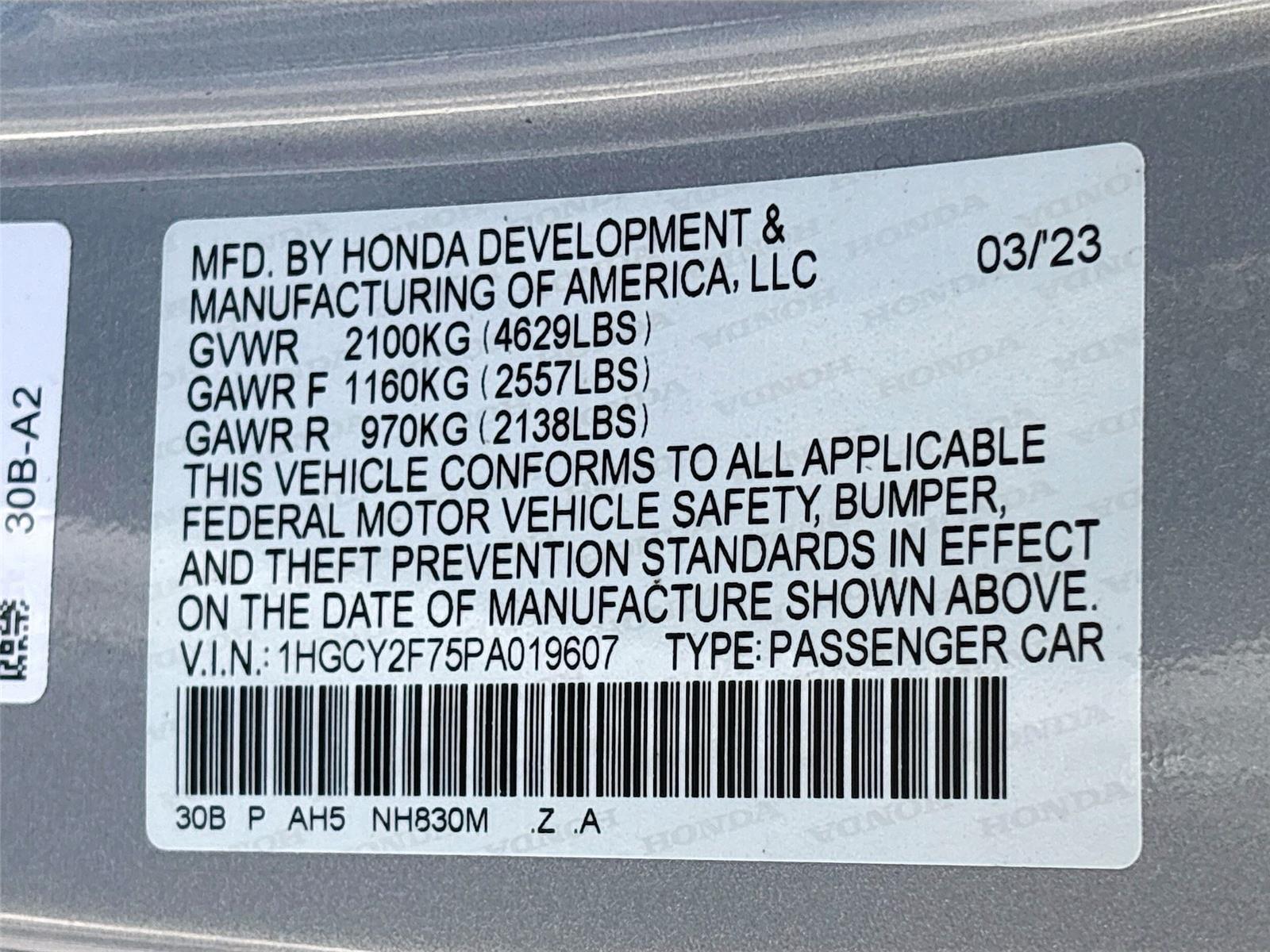 2023 Honda Accord Hybrid Sport-L