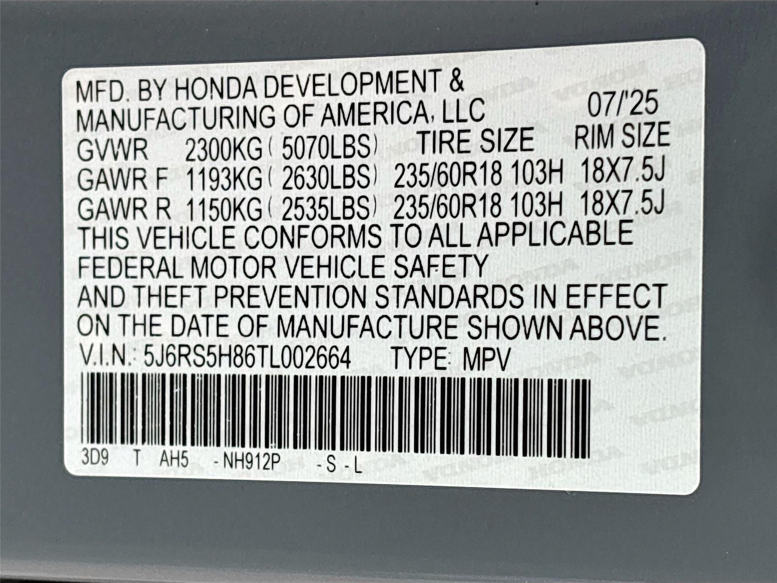 2026 Honda CR-V Hybrid Sport-L