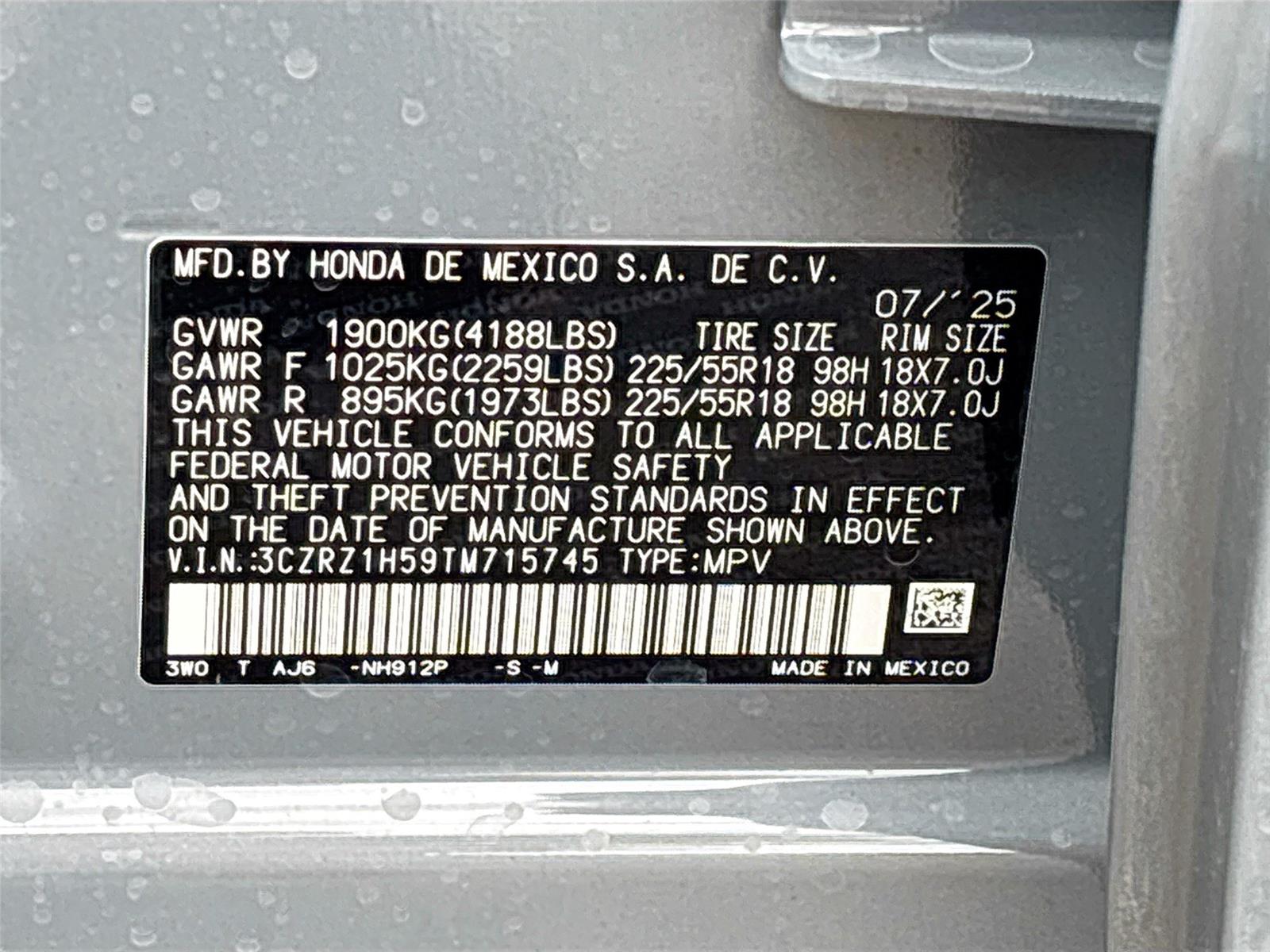 2026 Honda HR-V Sport