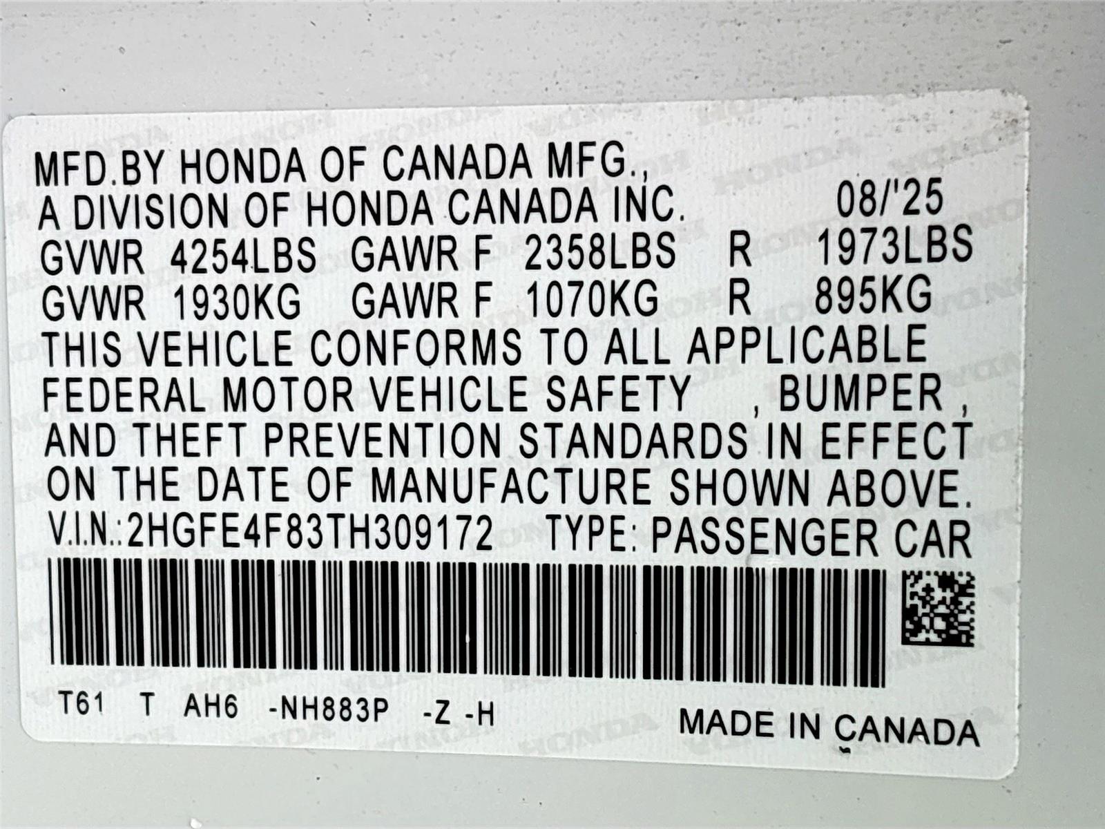2026 Honda Civic Sedan Hybrid Sport