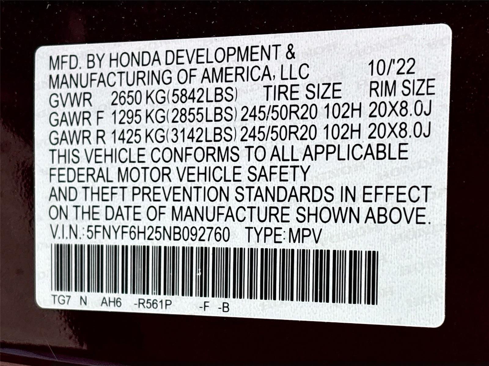 2022 Honda Pilot Special Edition