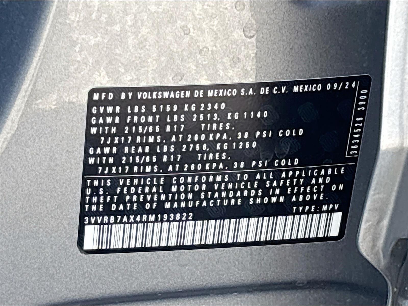 2024 Volkswagen Tiguan S