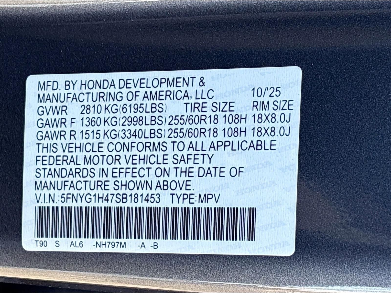 2025 Honda Pilot EX-L+