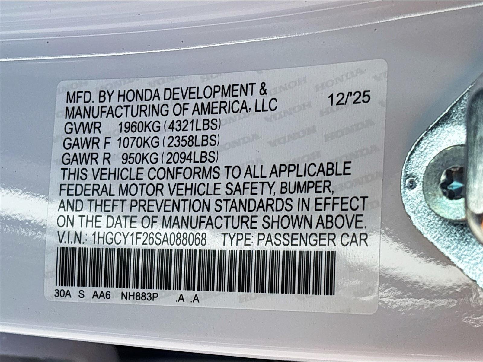 2025 Honda Accord Sedan LX