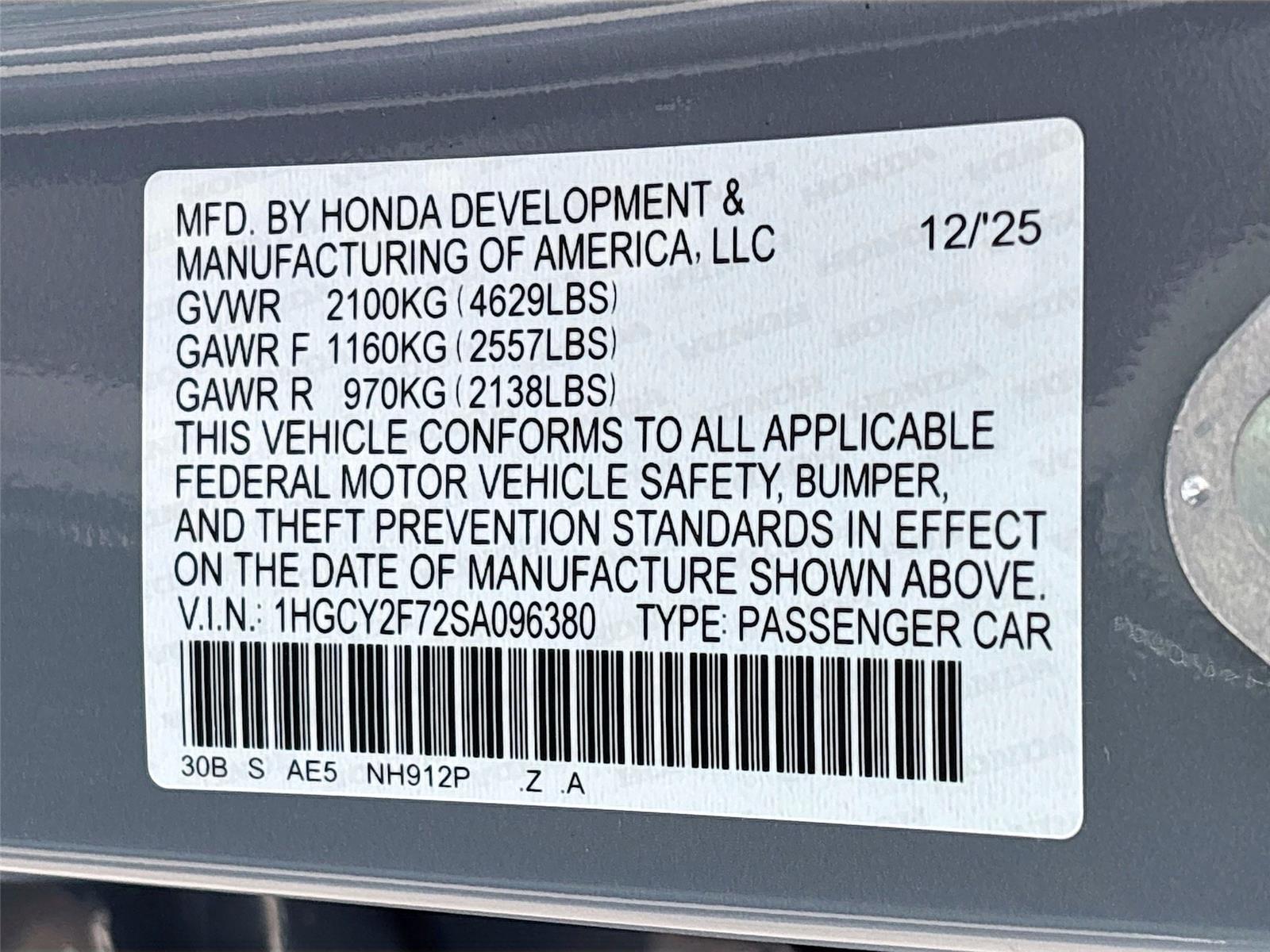 2025 Honda Accord Hybrid Sport-L