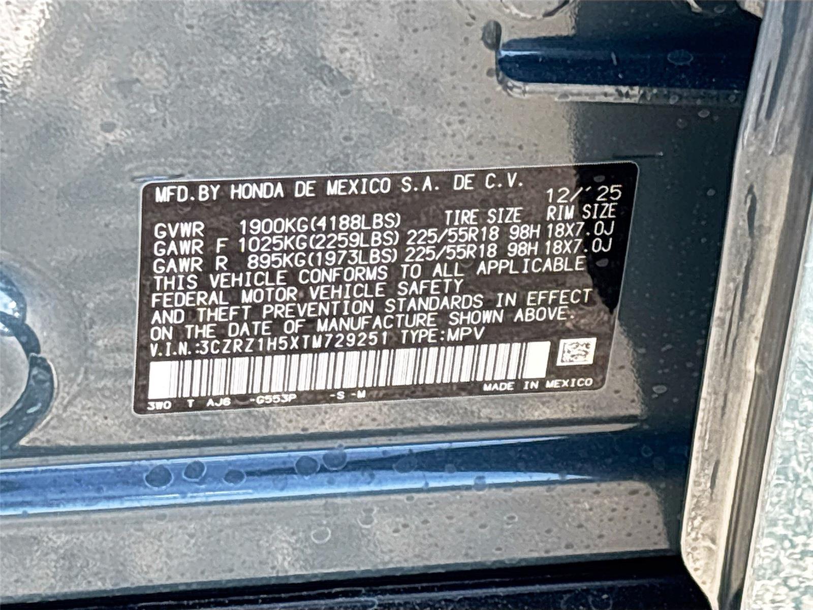 2026 Honda HR-V Sport