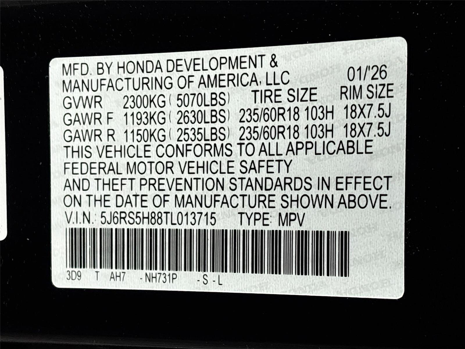 2026 Honda CR-V Hybrid Sport-L