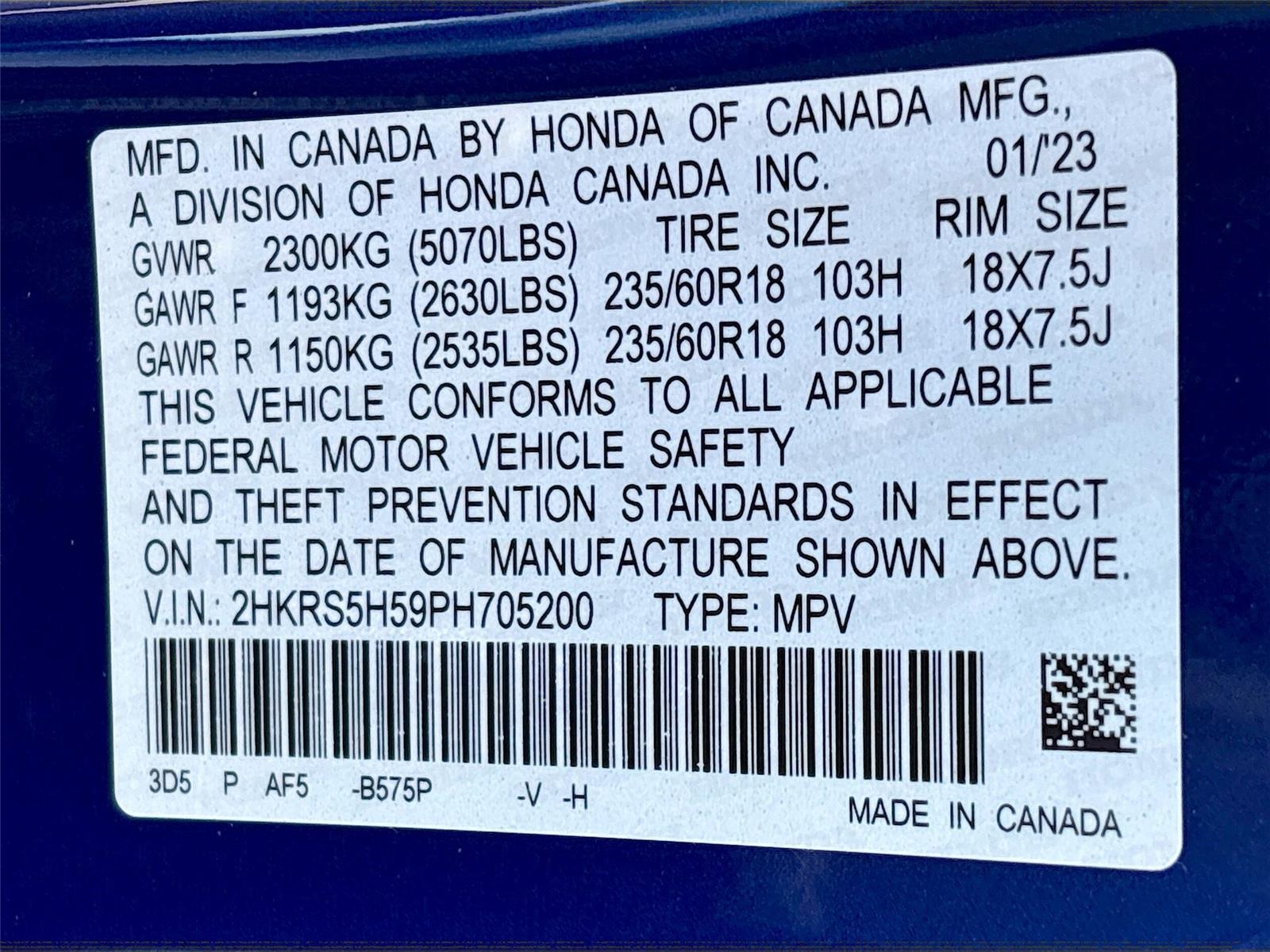 2023 Honda CR-V Hybrid Sport