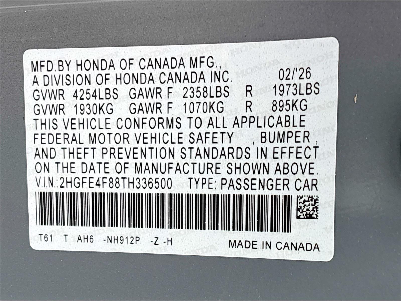 2026 Honda Civic Hybrid Sport