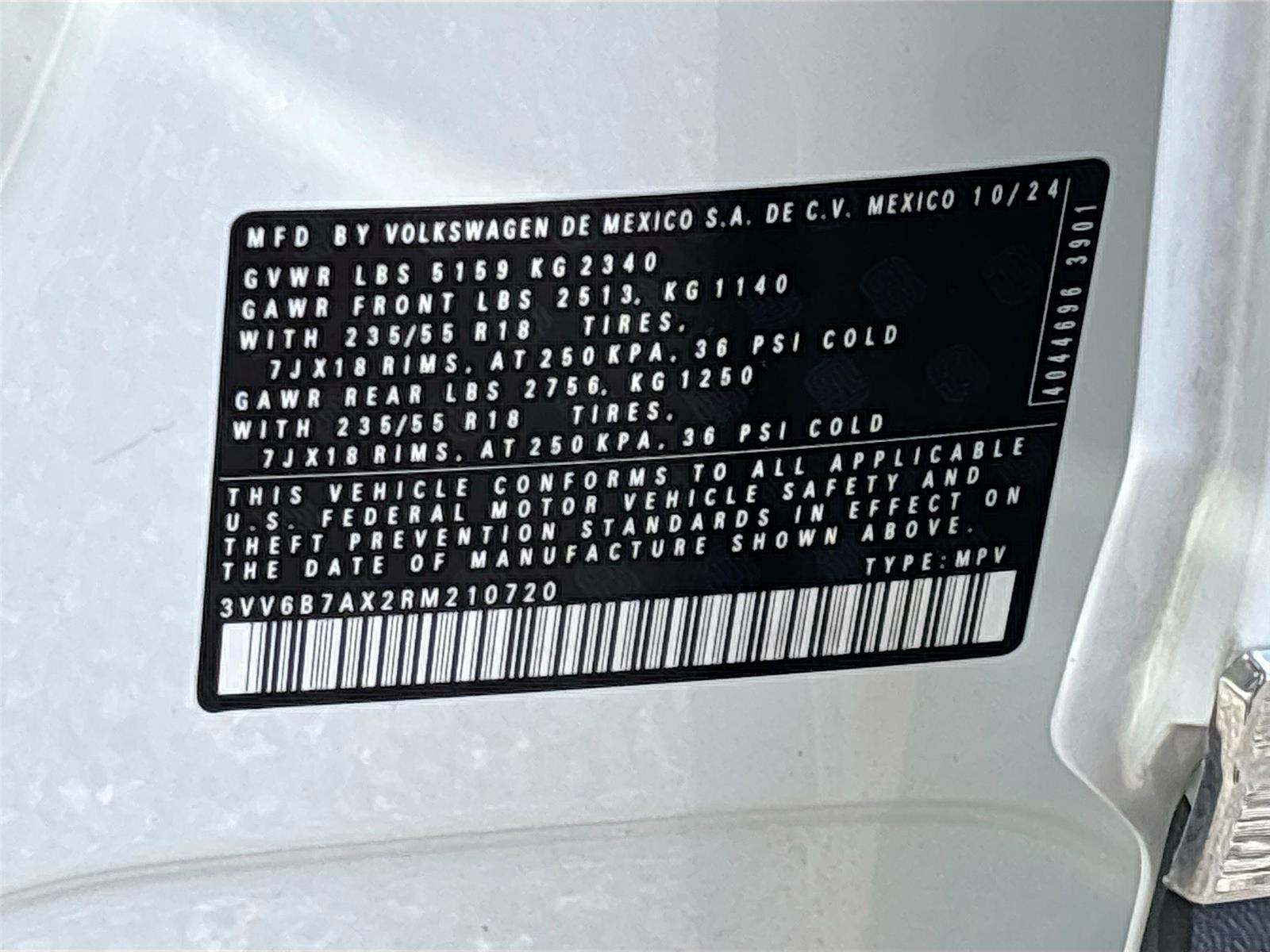 2024 VOLKSWAGEN TIGUAN WOLFSBURG