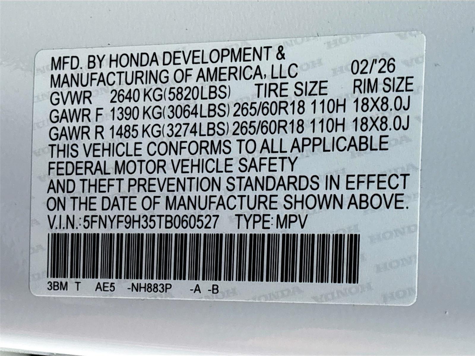 2026 Honda Passport RTL