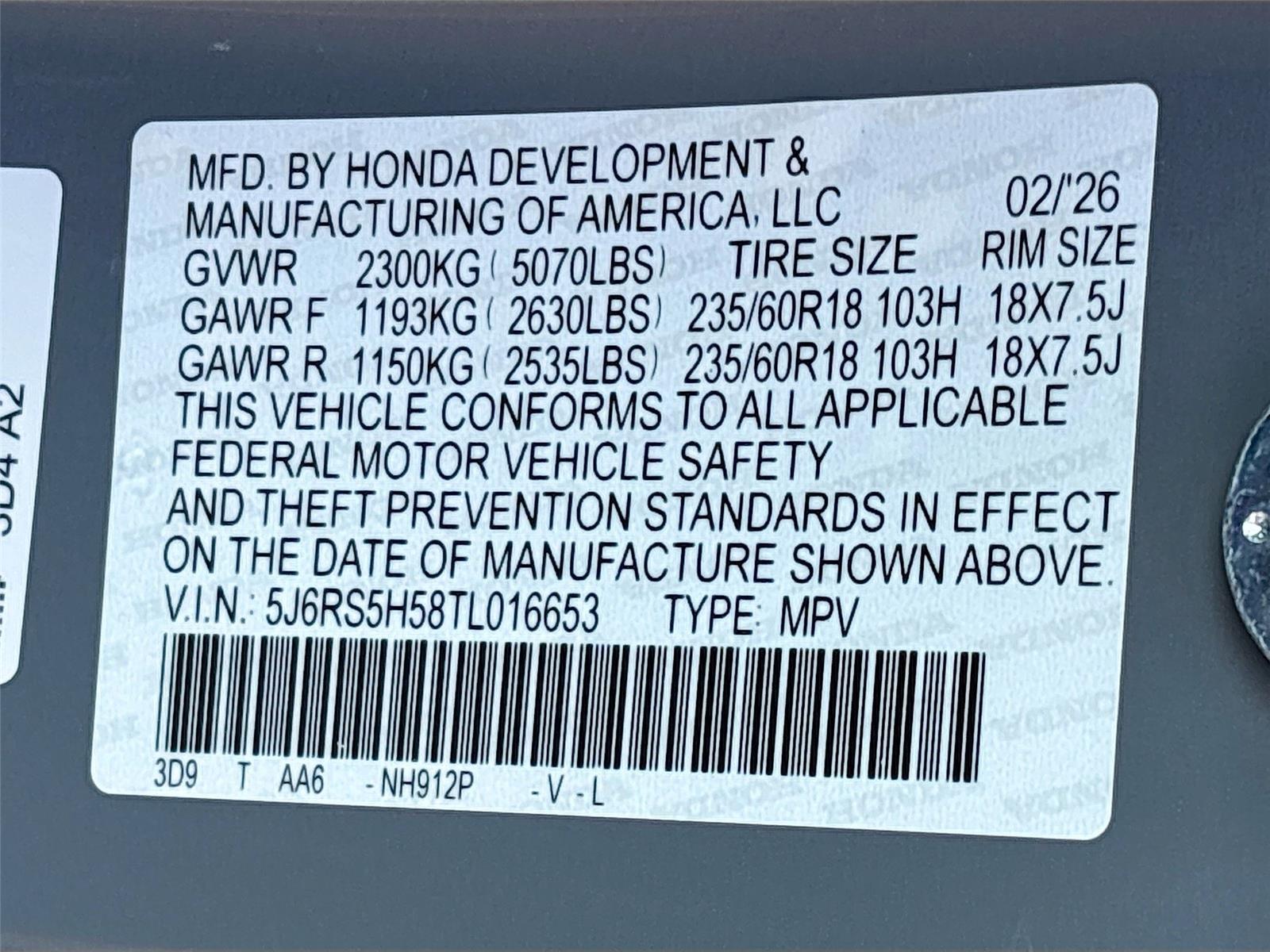 2026 Honda CR-V Hybrid Sport