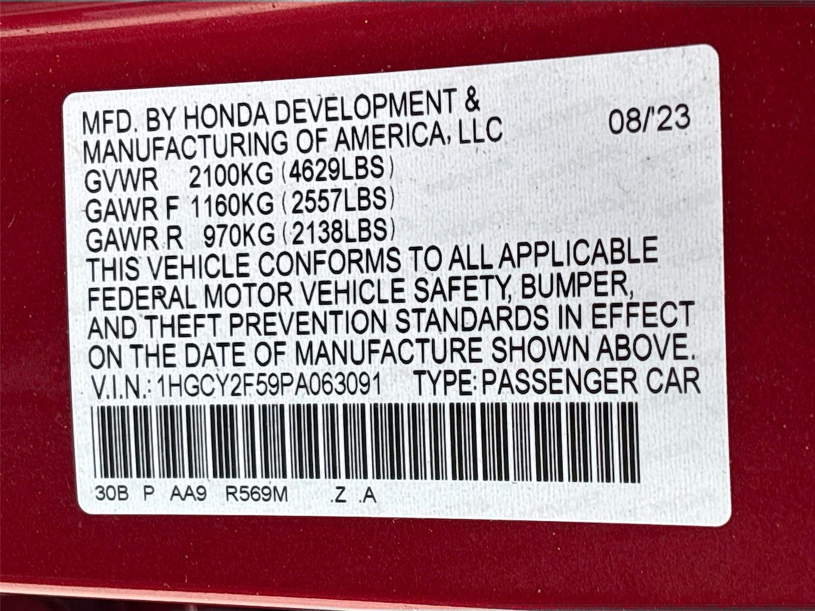 2023 Honda Accord Hybrid Sport