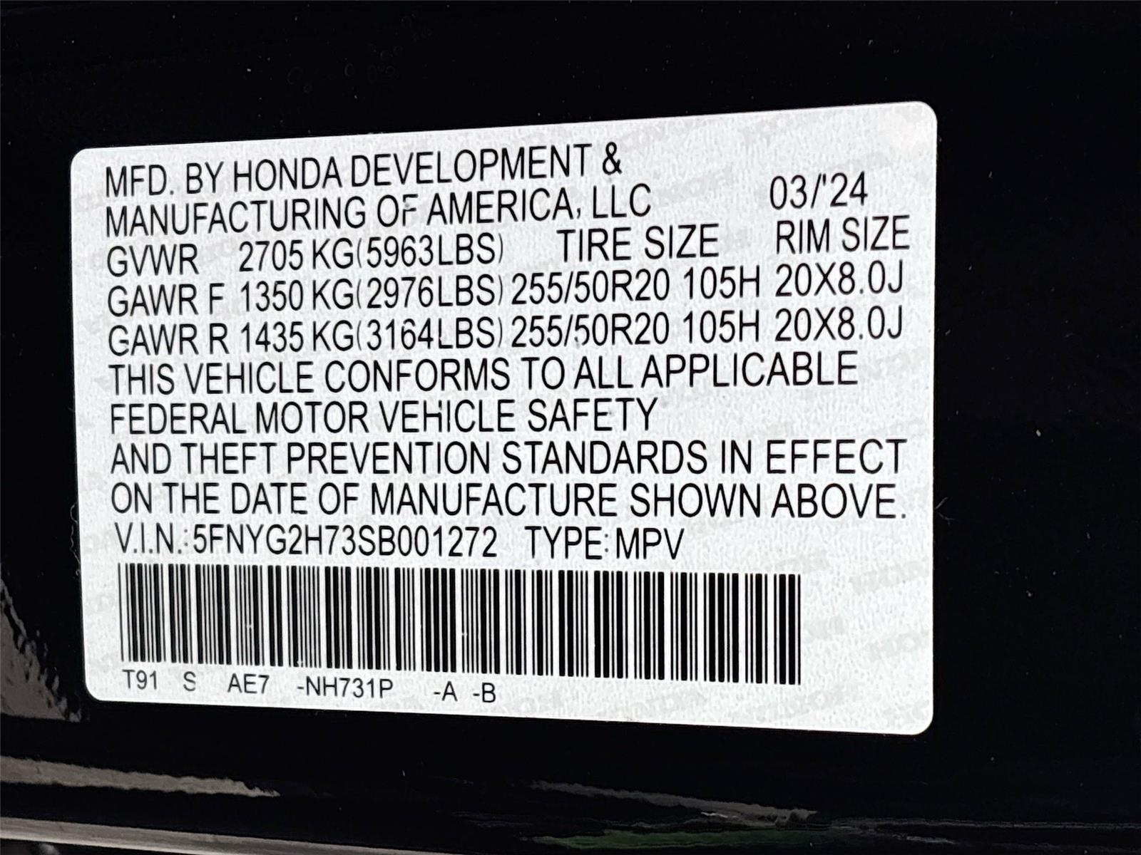 2025 Honda Pilot Touring