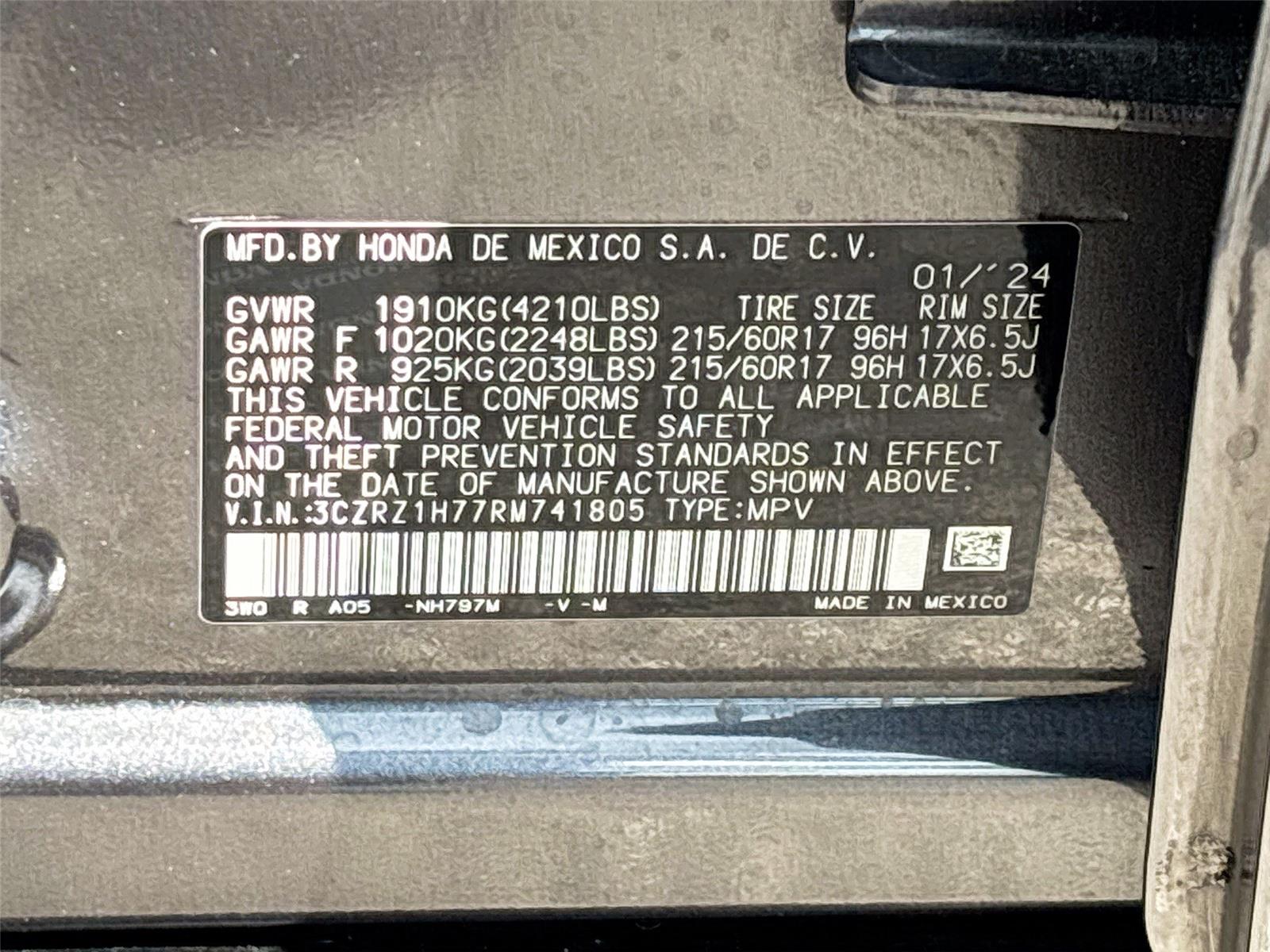 2024 Honda HR-V EX-L