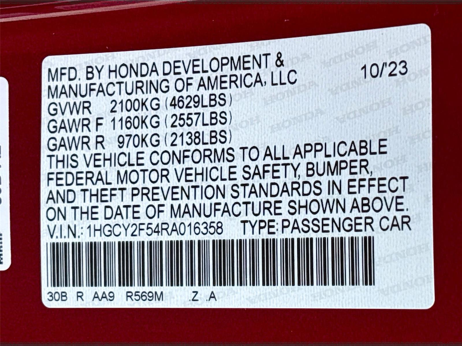 2024 Honda Accord Hybrid Sport