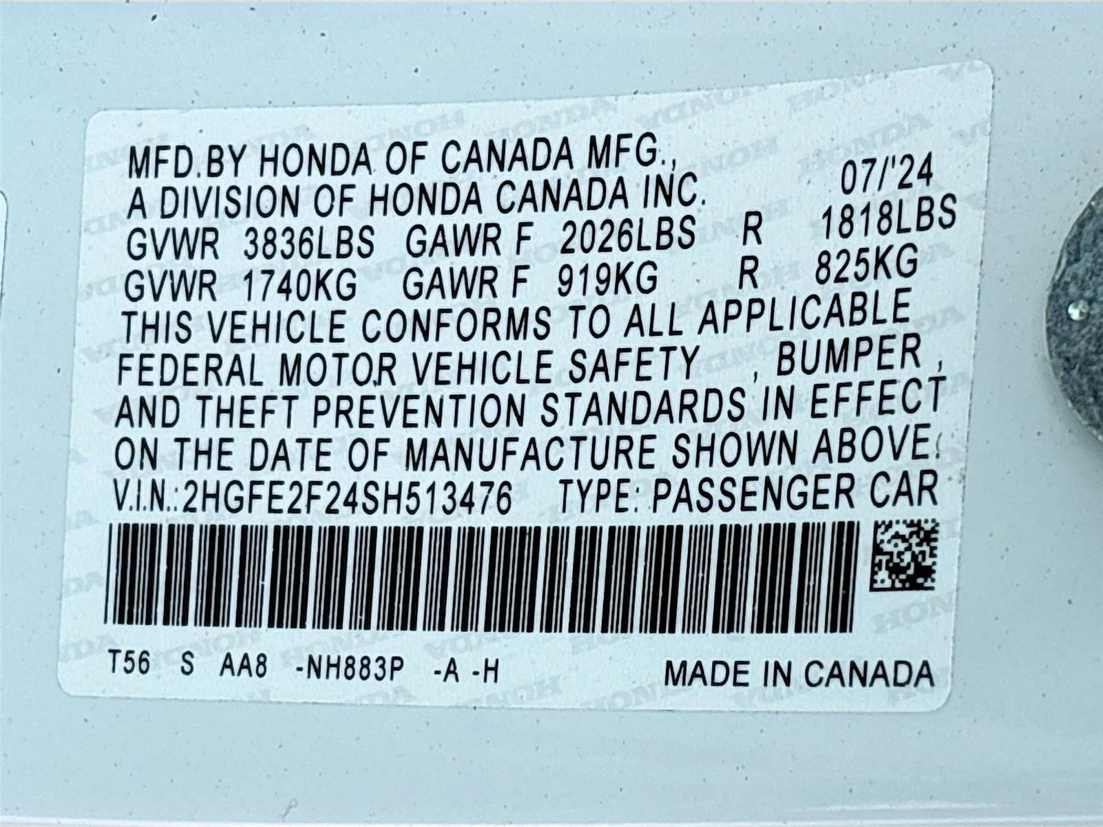 2025 Honda Civic Sedan LX