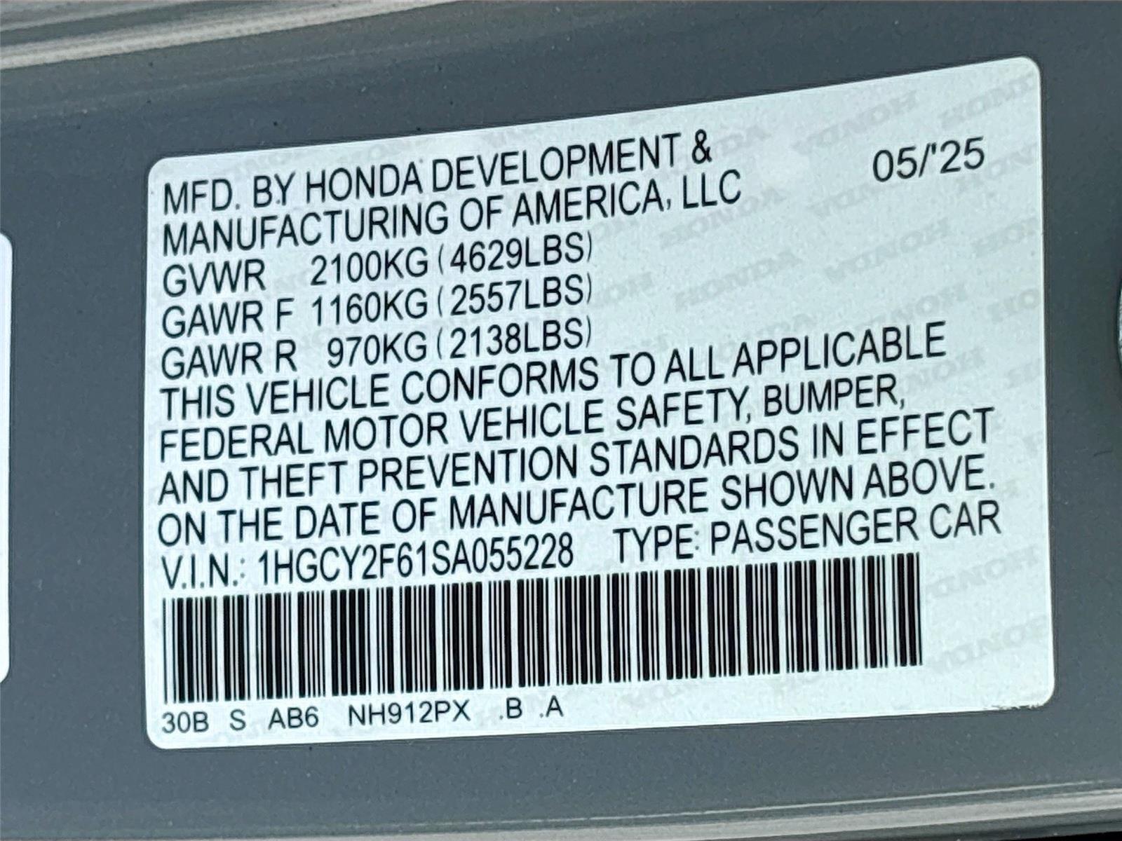 2025 Honda Accord Hybrid EX-L