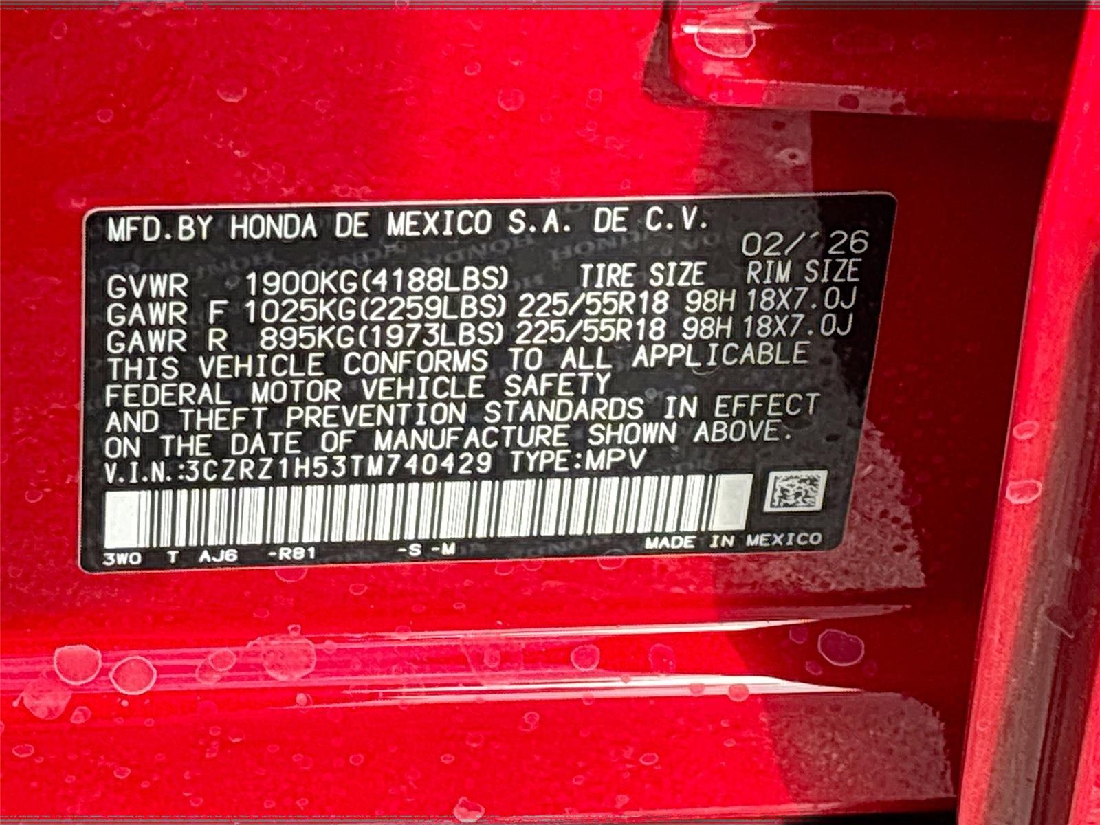 2026 Honda HR-V Sport