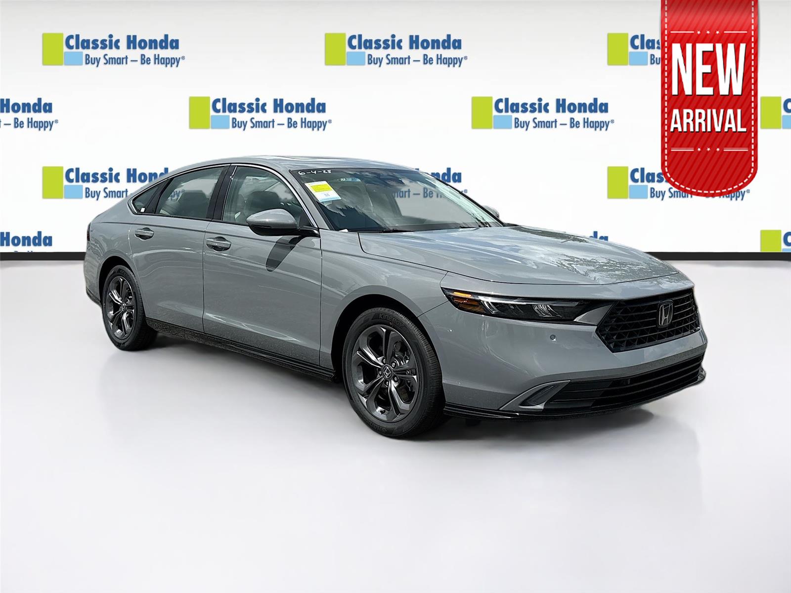 Urban Gray Pearl 2025 Honda Accord Hybrid EX-L FWD Sedan Front-Wheel Drive 1-Speed Dual Clutch