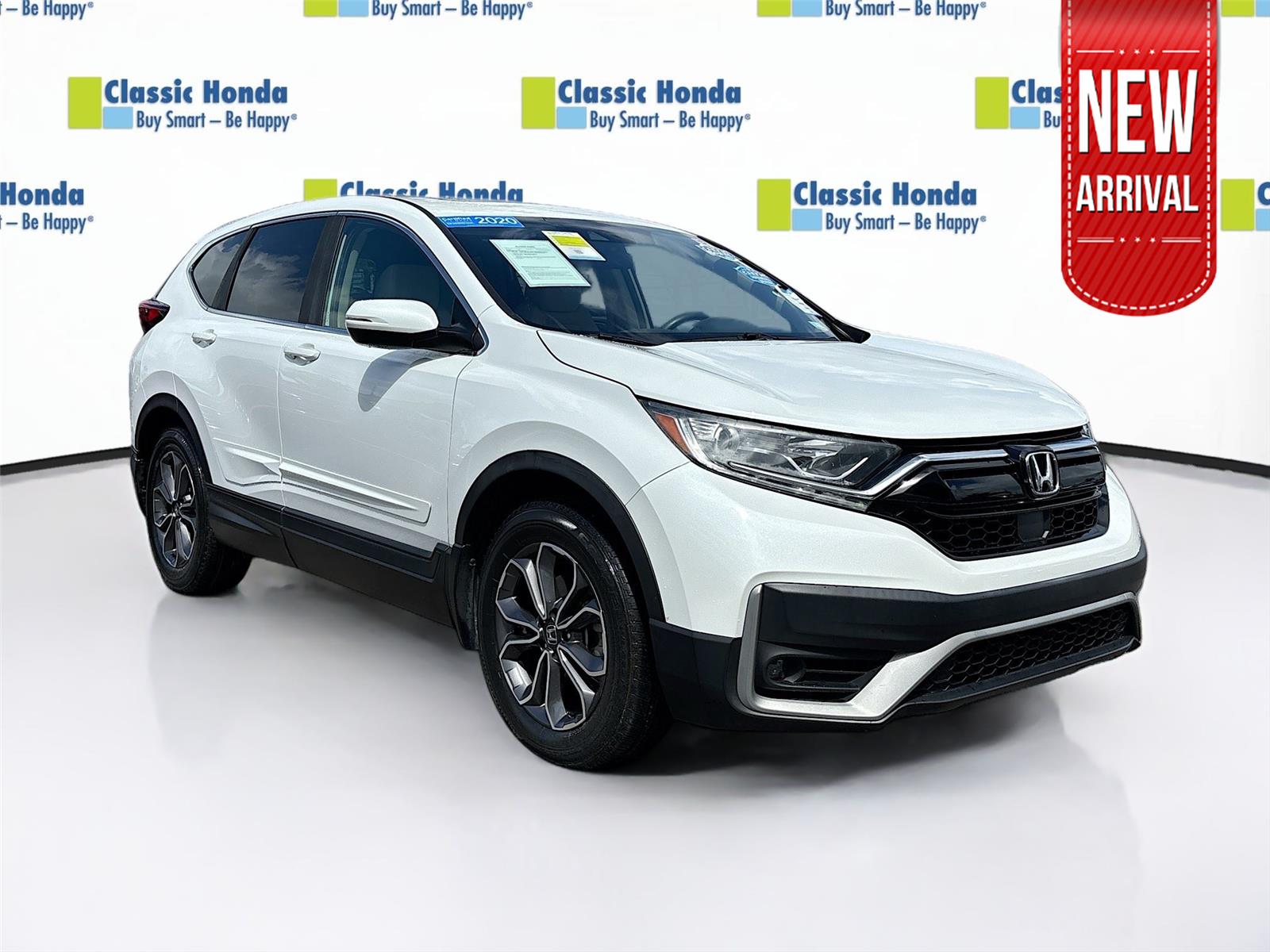Platinum White Pearl 2020 Honda CR-V EX FWD SUV / Crossover Front-Wheel Drive Continuously Variable Transmission