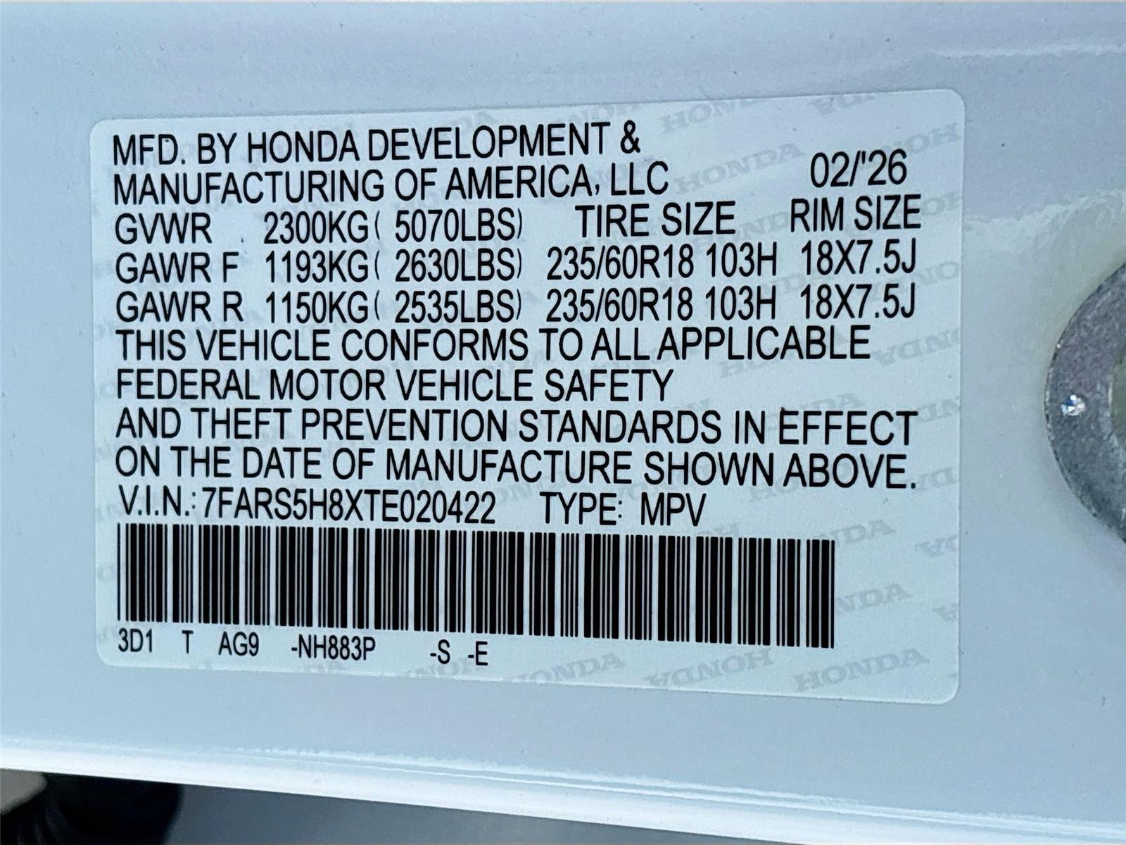2026 Honda CR-V Hybrid Sport-L