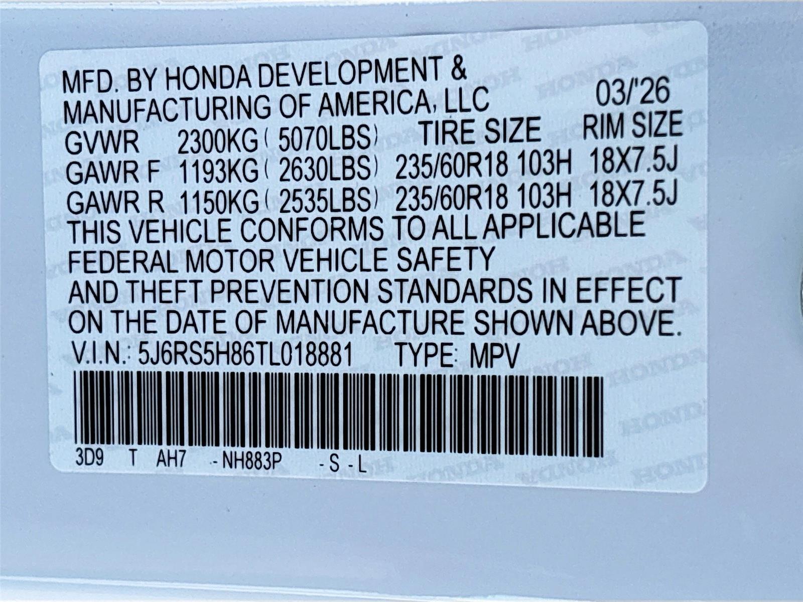 2026 Honda CR-V Hybrid Sport-L