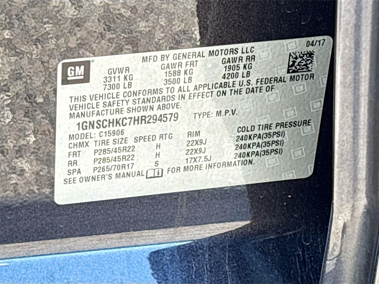 2017 Chevrolet Suburban LT