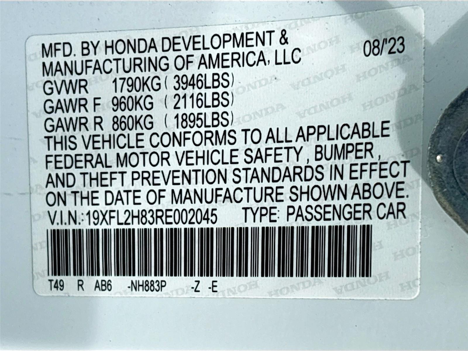 2024 Honda Civic Sport