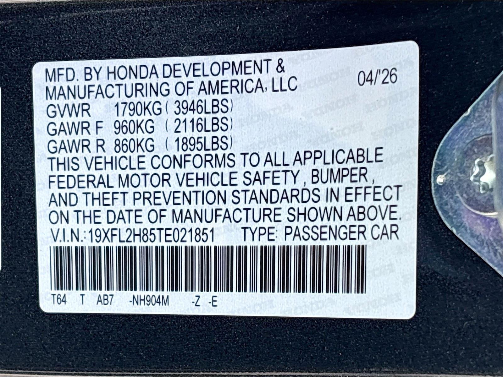 2026 Honda Civic Sport