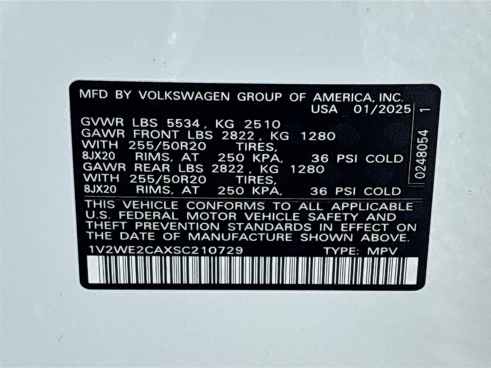2025 Volkswagen Atlas Cross Sport 2.0T SE w/Technology