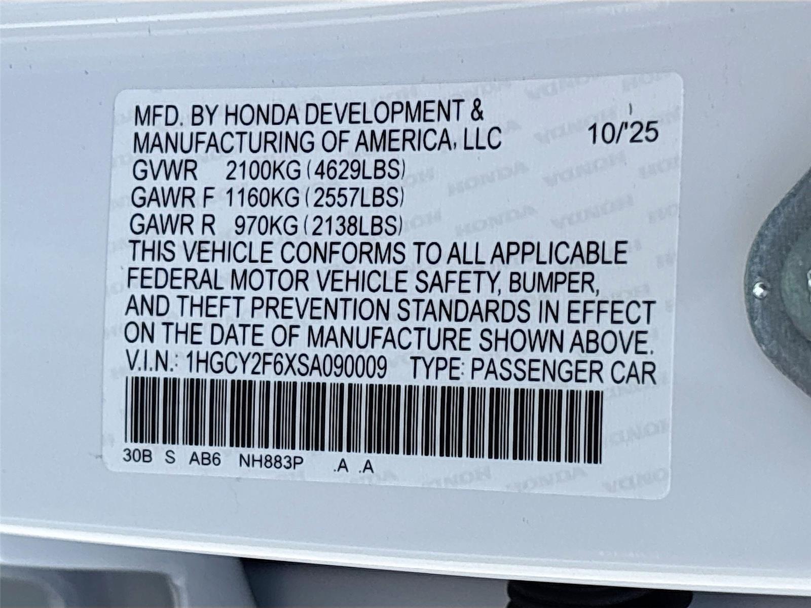 2025 Honda Accord Hybrid EX-L