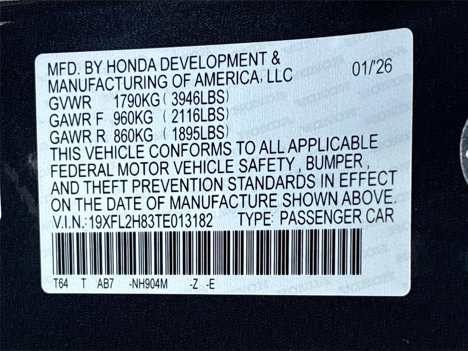 2026 Honda Civic Sport