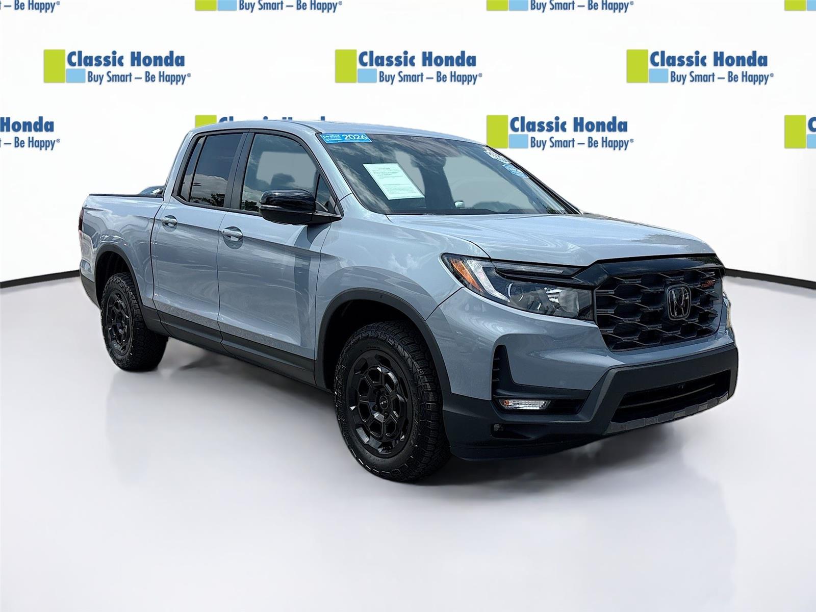 Sonic Gray Pearl 2026 Honda Ridgeline TrailSport S AWD Pickup Truck All-Wheel Drive 9-Speed Automatic