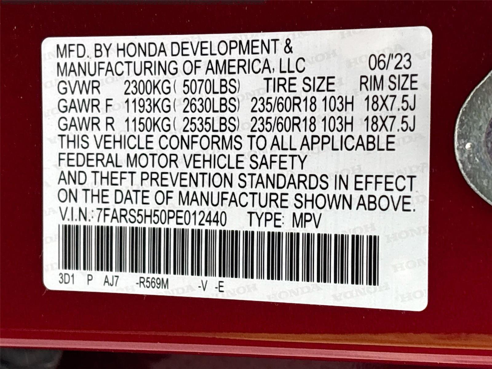 2023 Honda CR-V Hybrid Sport