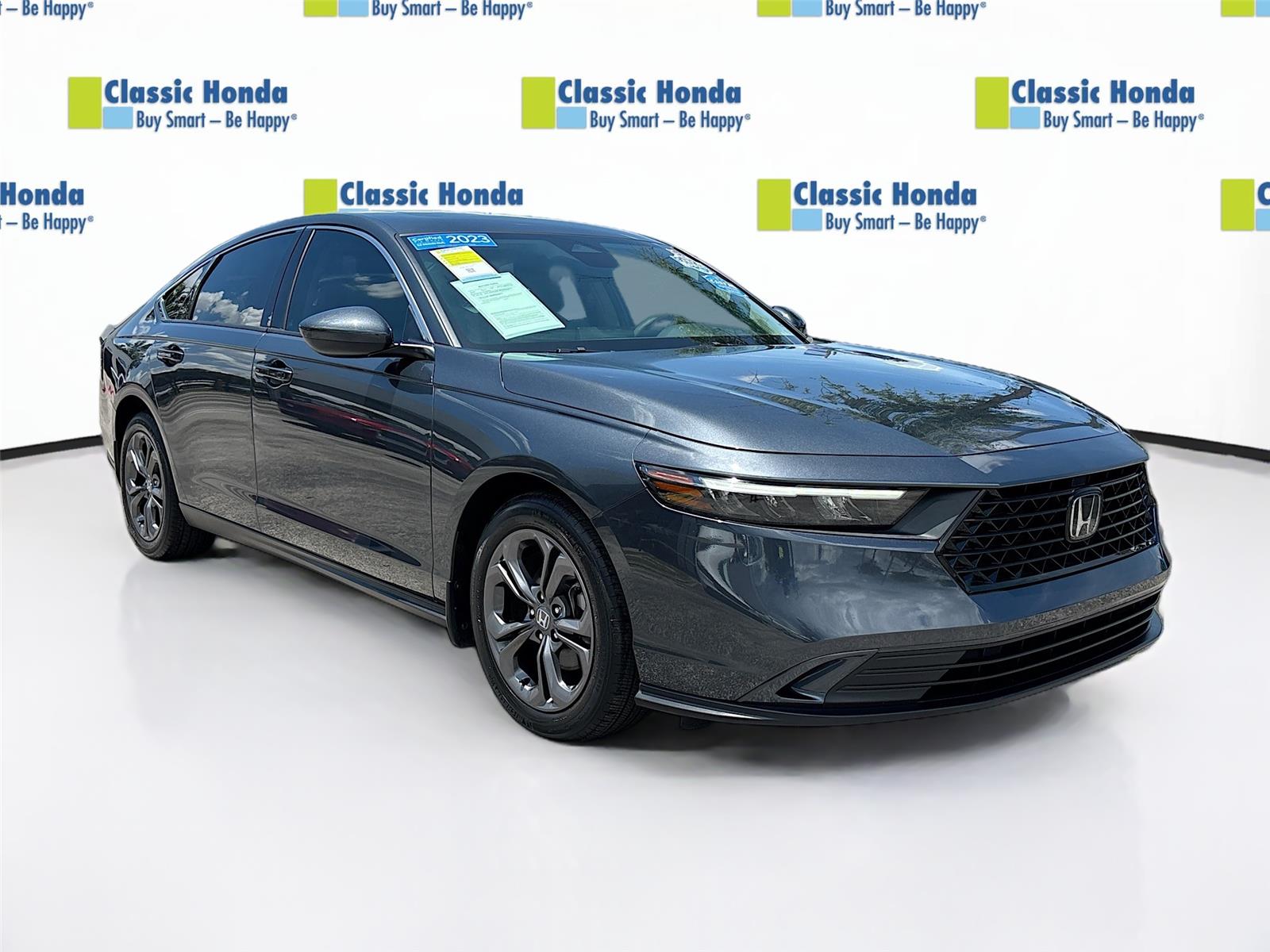 Meteorite Gray Metallic 2023 Honda Accord EX FWD Sedan Front-Wheel Drive Continuously Variable Transmission