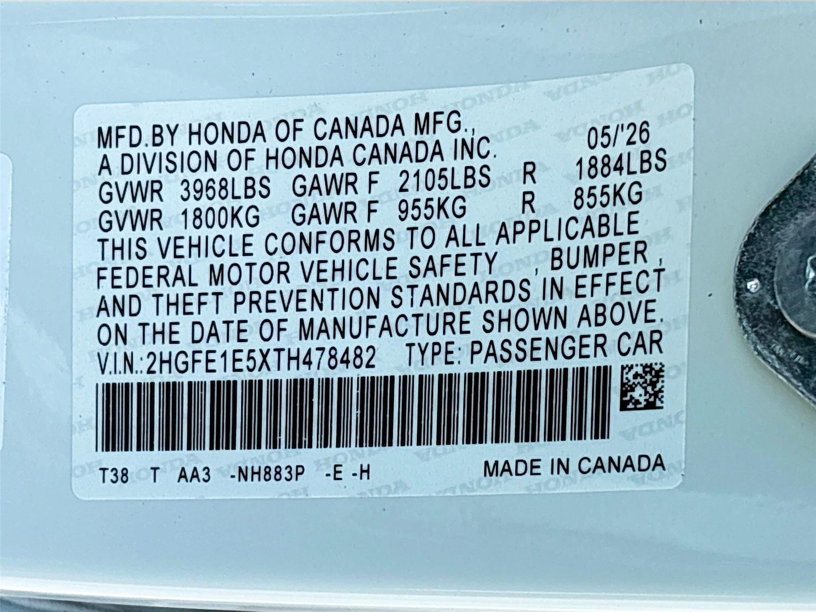 2026 Honda Civic Si