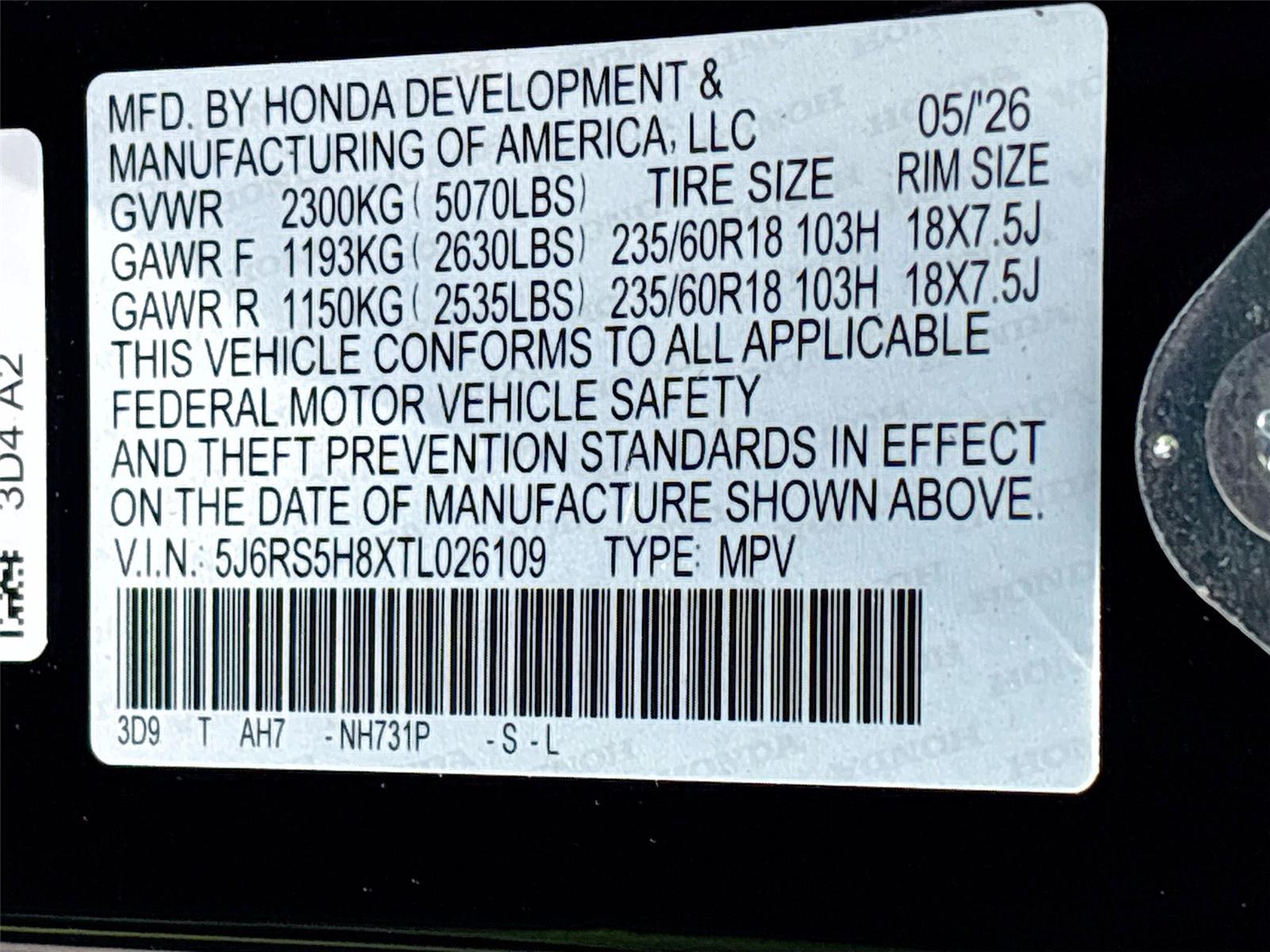 2026 HONDA CR-V SPORT-L