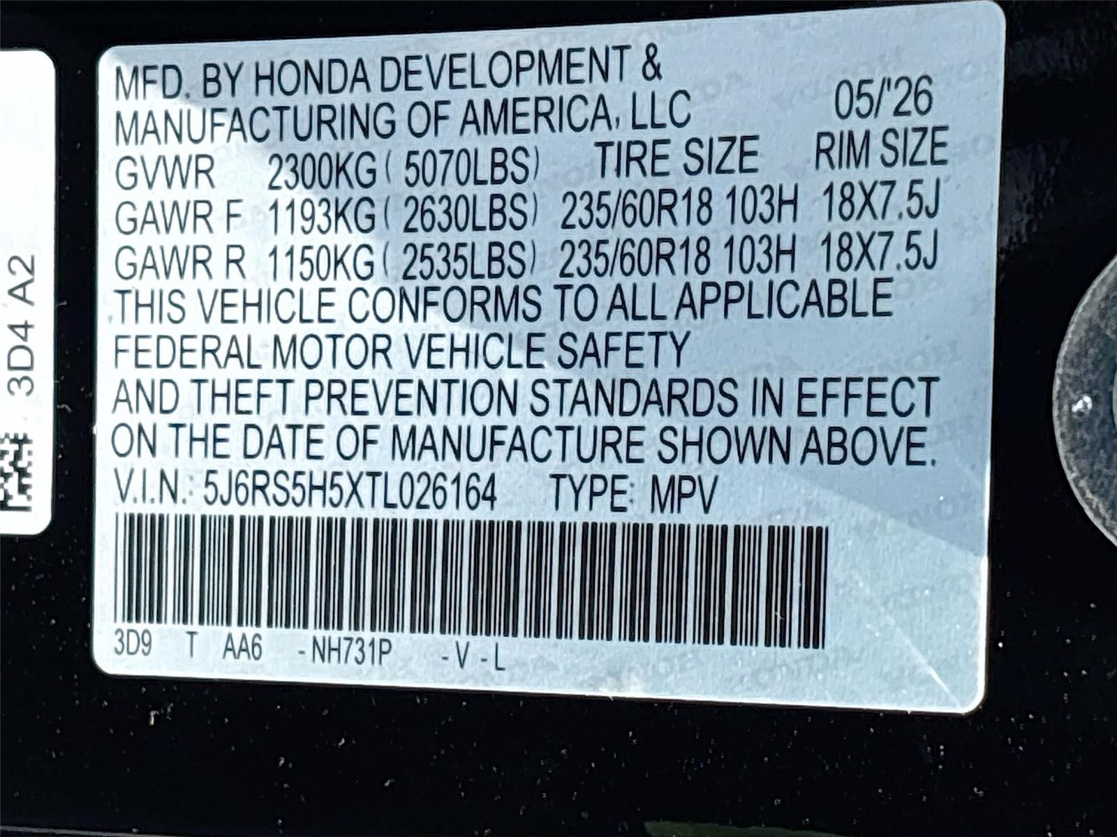 2026 Honda CR-V Hybrid Sport