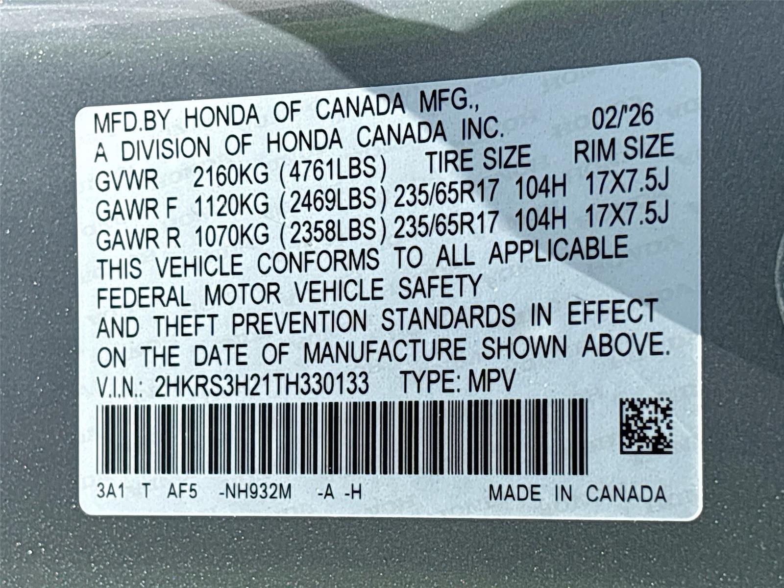 2026 Honda CR-V LX