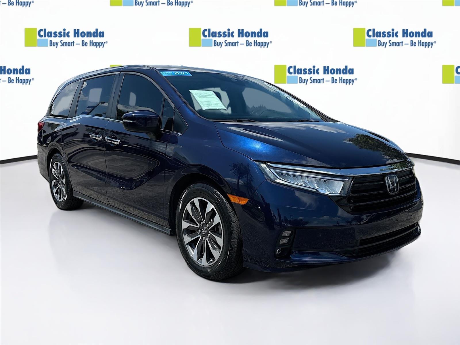Black (Obsidian Blue Pearl) 2021 Honda Odyssey EX-L FWD Minivan Front-Wheel Drive Automatic