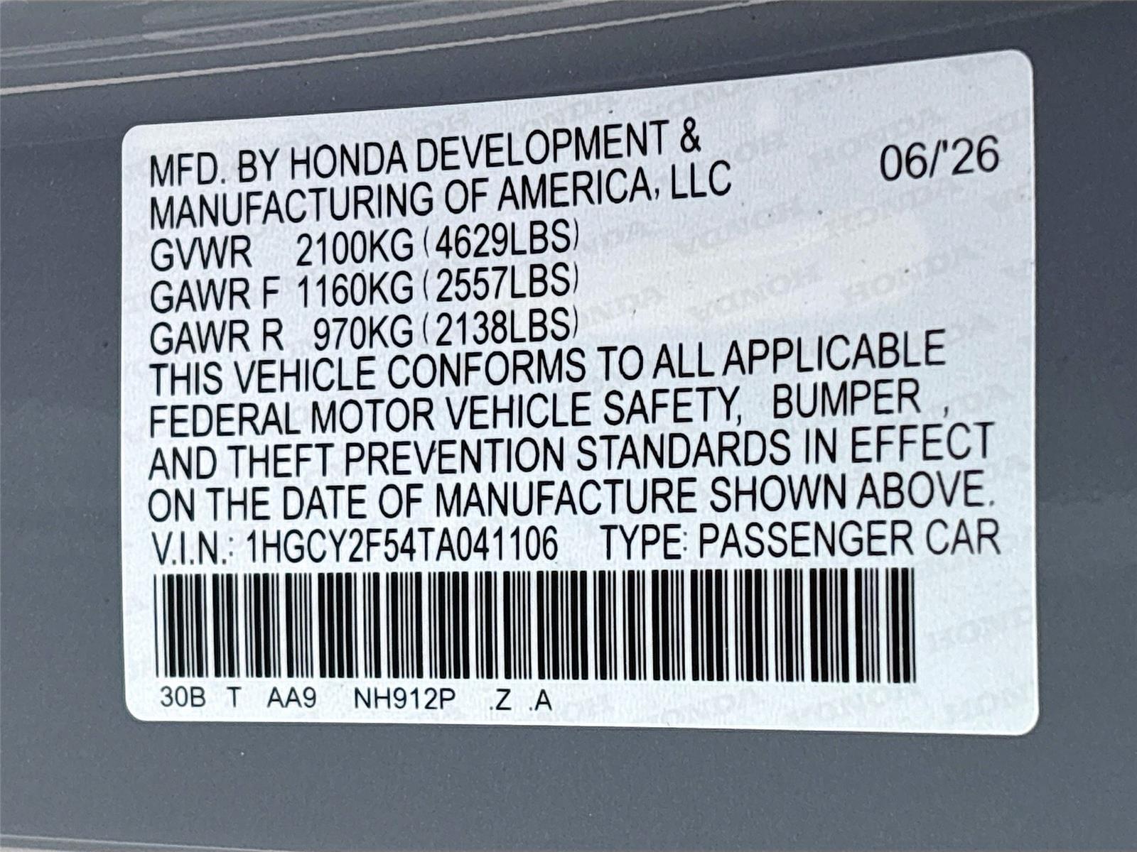 2026 Honda Accord Hybrid Sport