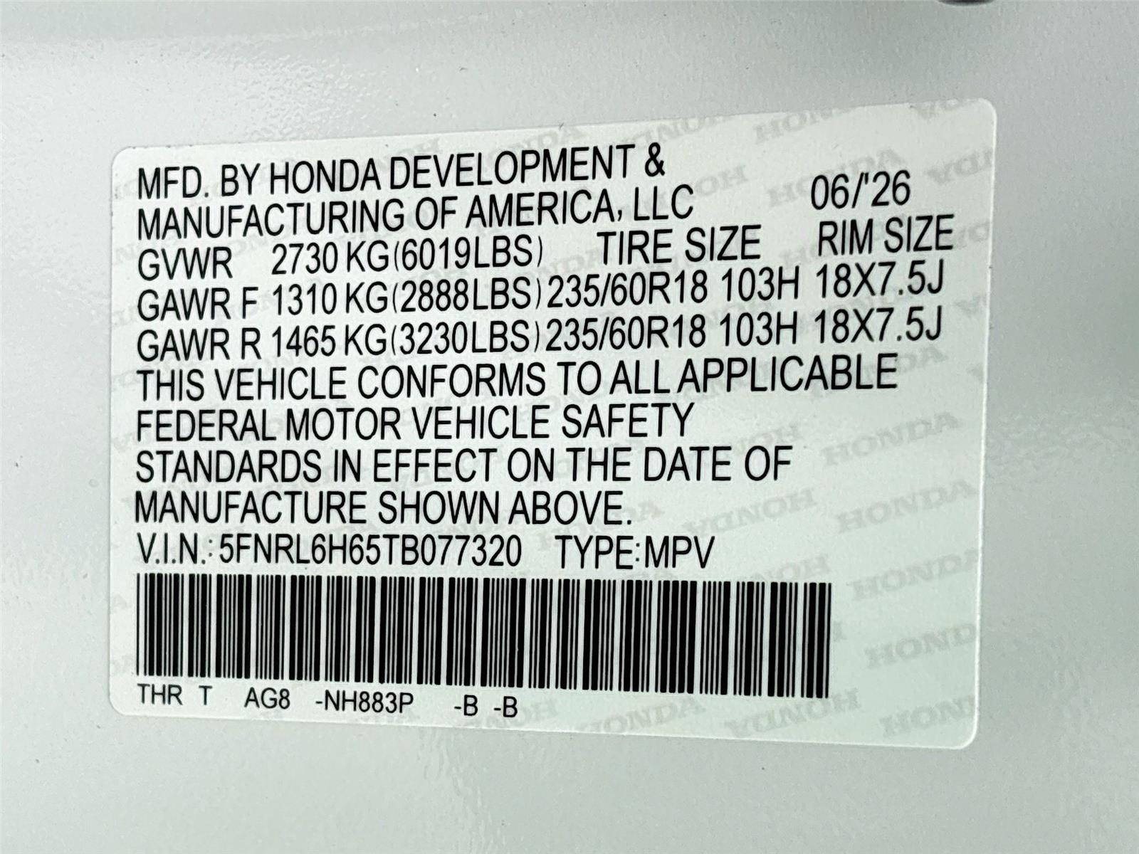 2026 HONDA ODYSSEY EXL