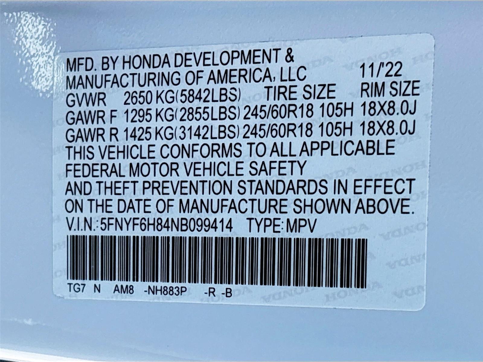 2022 Honda Pilot TrailSport
