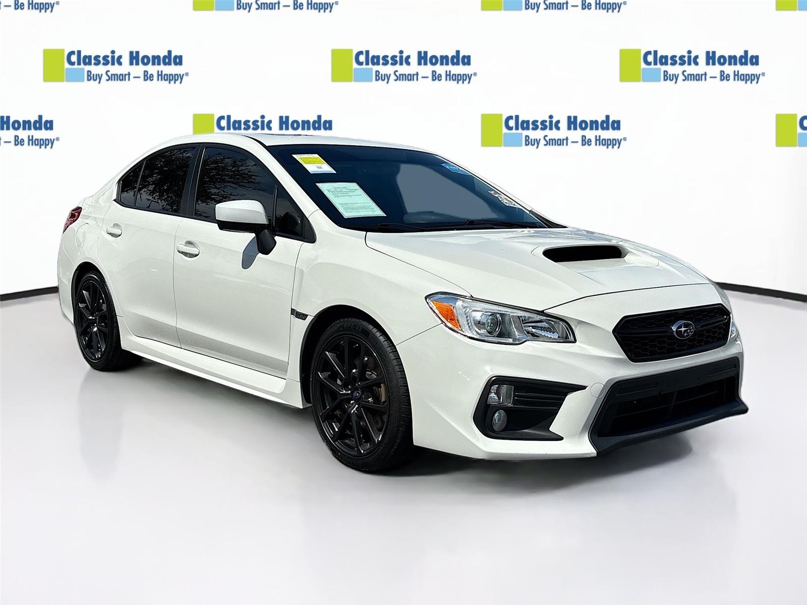 Crystal White Pearl 2021 Subaru WRX Sedan All-Wheel Drive Manual