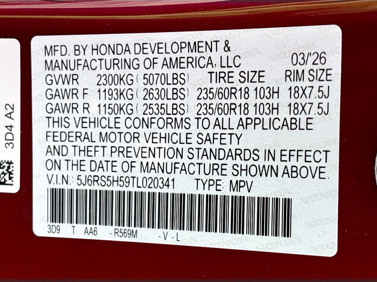 2026 Honda CR-V Hybrid Sport